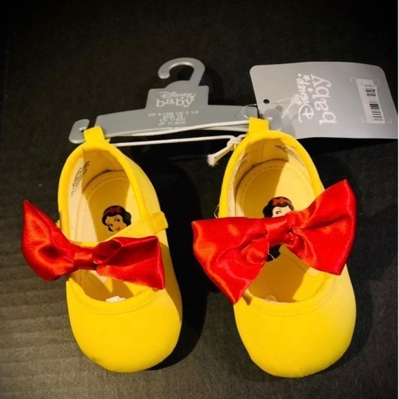 NEW Disney Snow White Costume Shoes! Size 12-18M Available! Slip On Adorable! - Picture 3 of 8